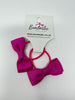 1.75 Inch Bow Thin Elastic - Raspberry Rose - 2 Pack