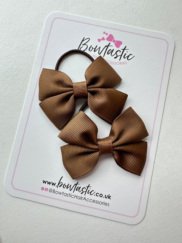 2.5 Inch Butterfly Bow Thin Elastic - Turftan - 2 Pack