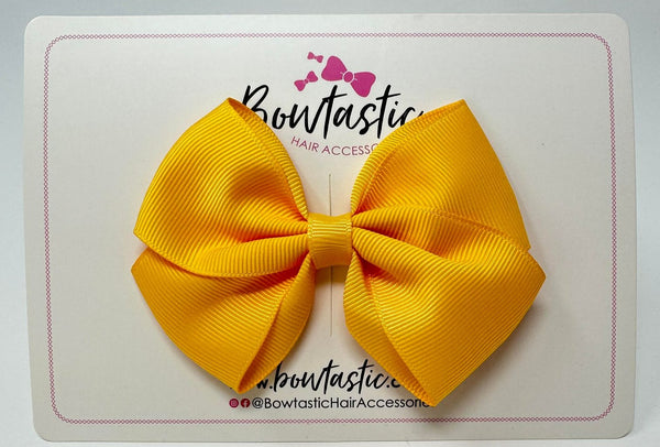 3.5 Inch Flat Bow - Yellow Gold
