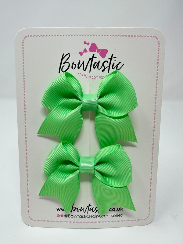 2.5 Inch Tail Bows - Mint Green - 2 Pack