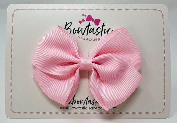 3.5 Inch Flat Bow - Pearl Pink
