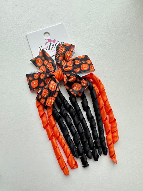 Halloween - 3 Inch Pinwheel Corker - Orange Black Pumpkin