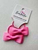 1.75 Inch Bow Thin Elastic - Geranium Pink - 2 Pack