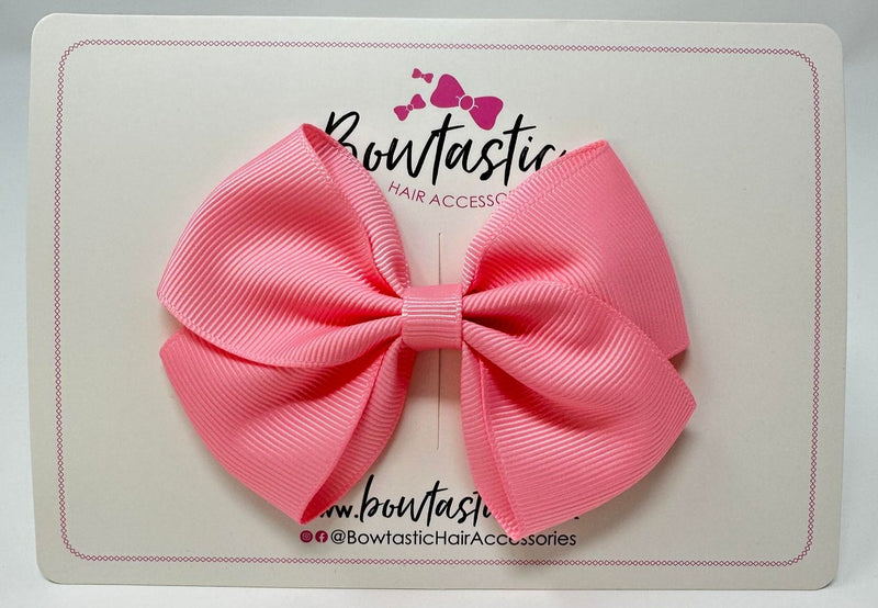 3.5 Inch Flat Bow - Pink