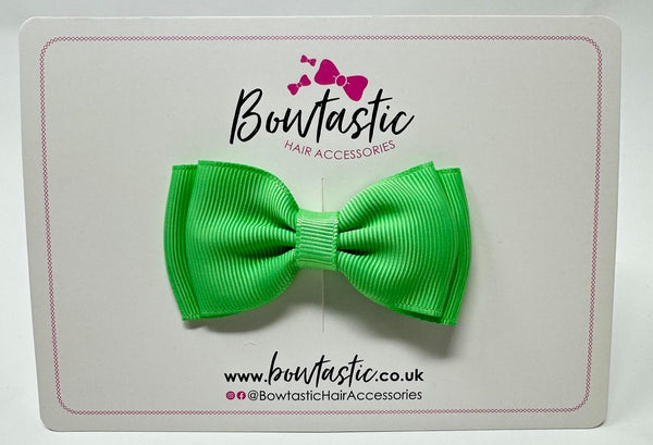 3 Inch Flat Double Bow - Mint Green