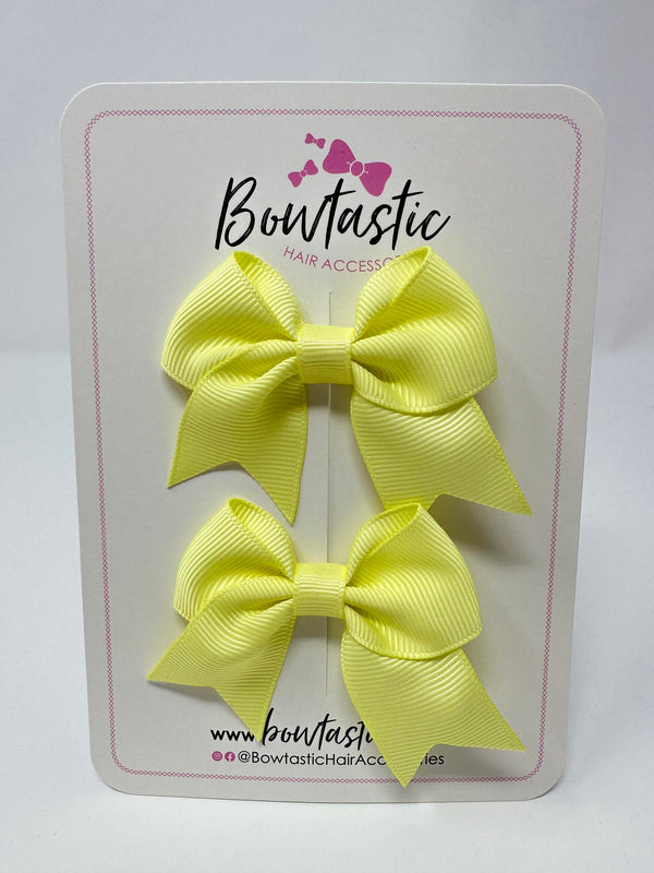 2.5 Inch Tail Bows - Baby Maize - 2 Pack