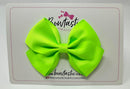 3.5 Inch Flat Bow - Key Lime