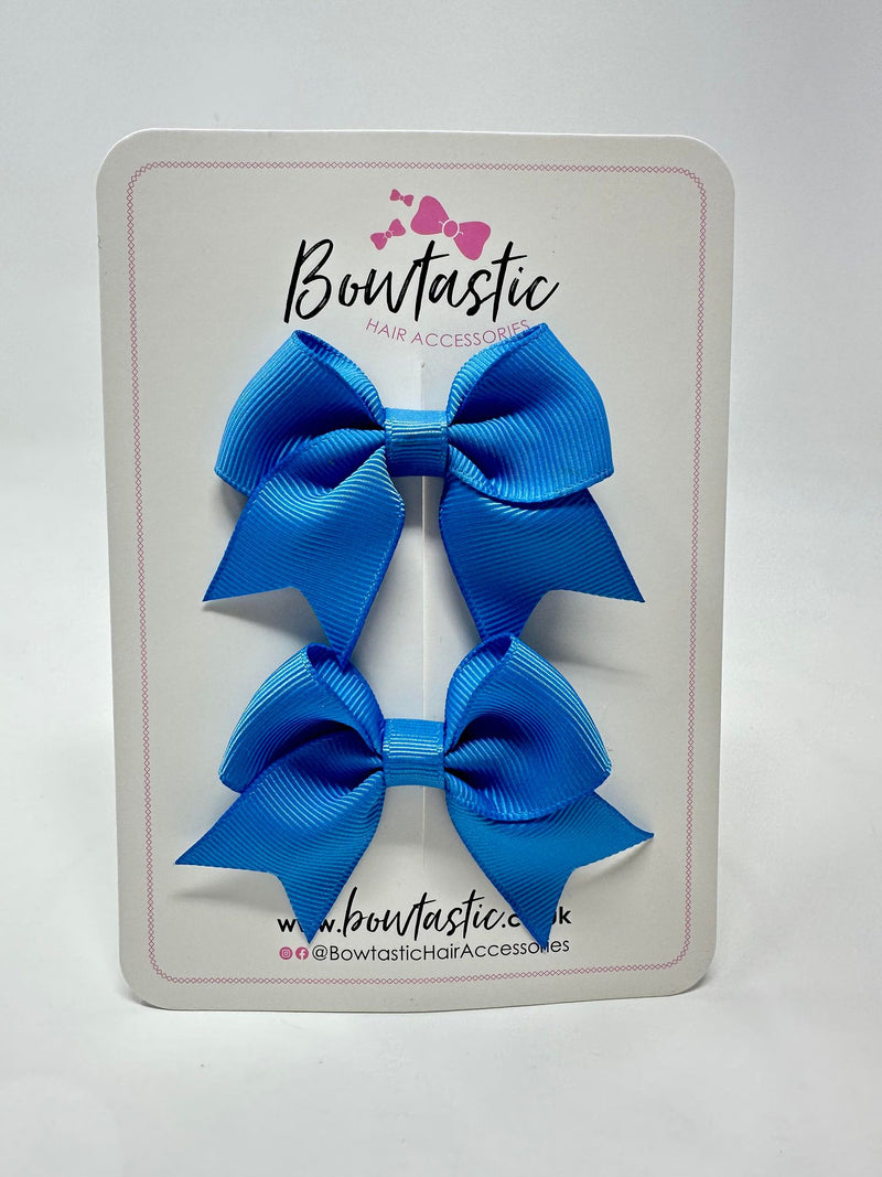 2.5 Inch Tail Bows - Porcelain Blue - 2 Pack