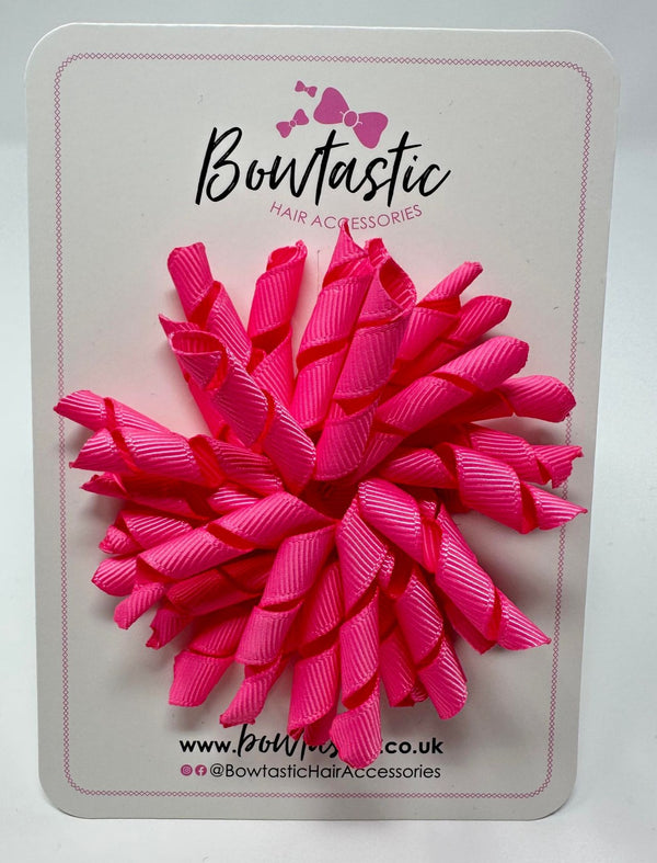 3.5 Inch Corker Bow - Hot Pink