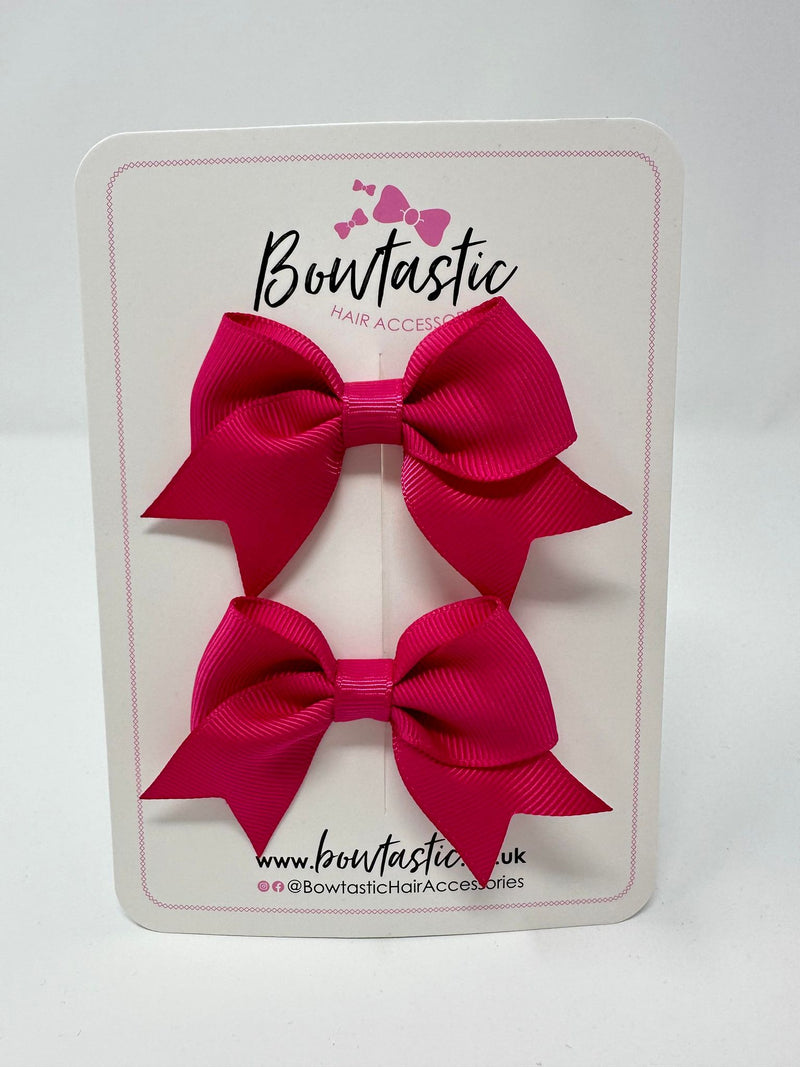 2.5 Inch Tail Bows - Azalea - 2 Pack