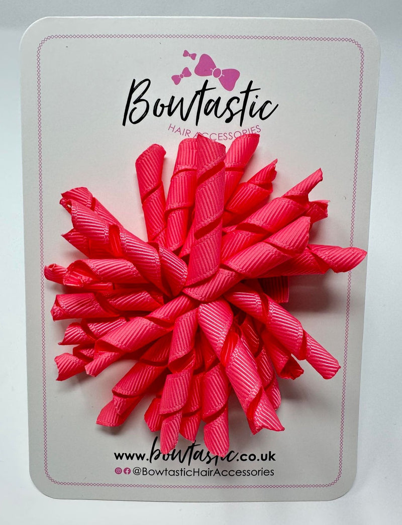 3.5 Inch Corker Bow - Coral Rose