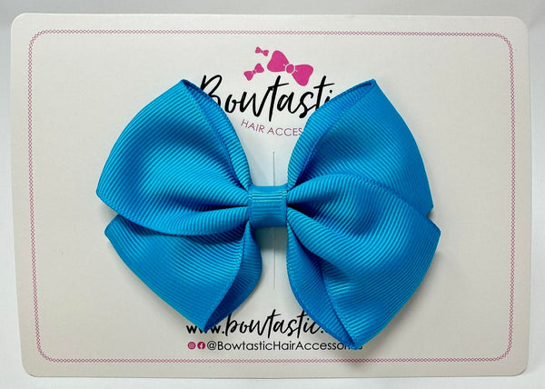 3.5 Inch Flat Bow - Turquoise