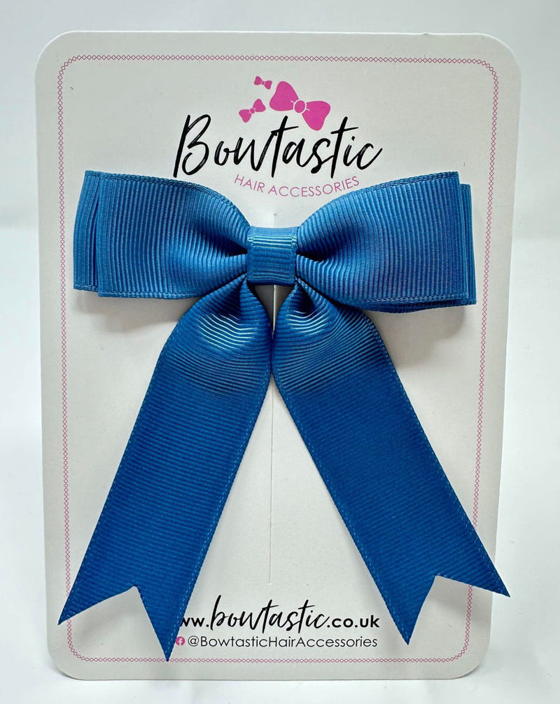 3.5 Inch Tail Bow - Antique Blue