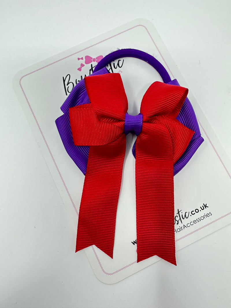 3.5 Inch Tail Bobble - Purple & Red