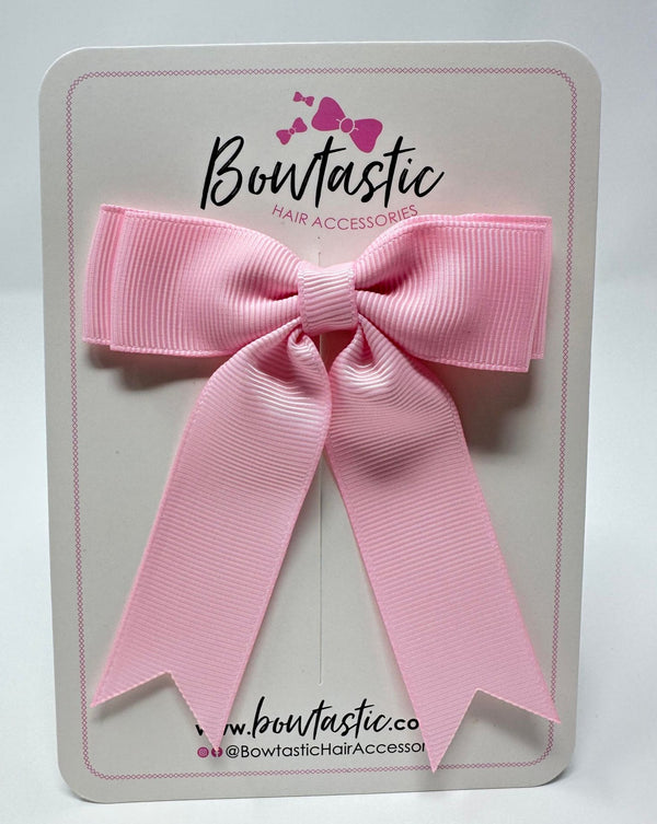 3.5 Inch Tail Bow - Pearl Pink
