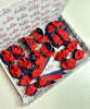 School Bundle - 5 Matching Pairs - Navy & Red - Clips & Bobbles