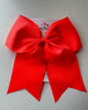 7 Inch Cheer Bow - Neon Orange