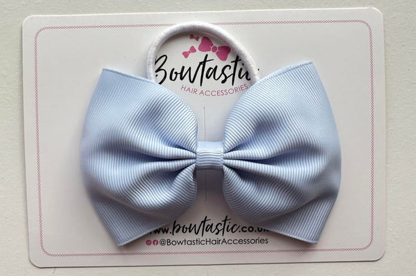 4.5 Inch Tuxedo Bow Bobble - Bluebell