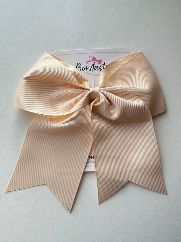 7 Inch Cheer Bow - Nude