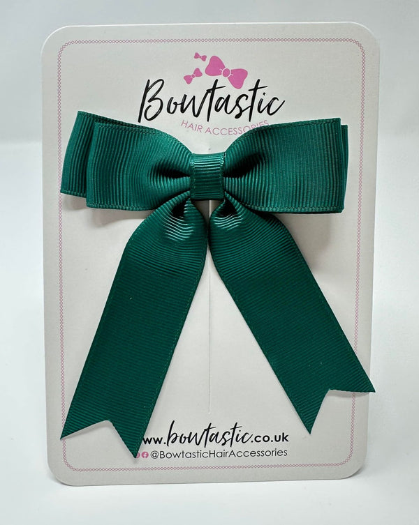 3.5 Inch Tail Bow - Hunter Green