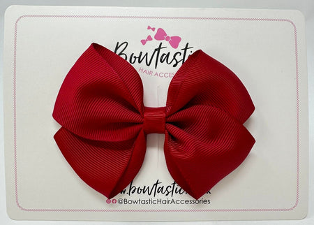 3.5 Inch Flat Bow - Scarlet Red