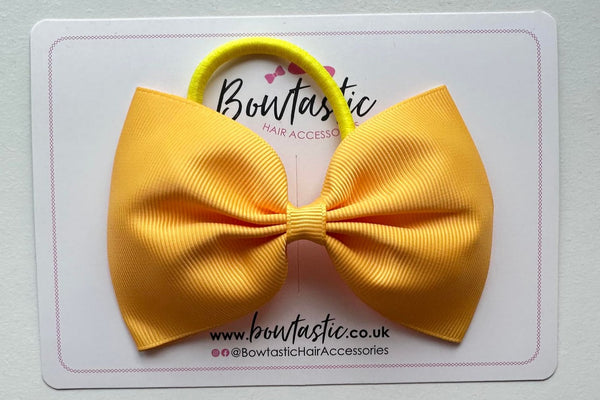 4.5 Inch Tuxedo Bow Bobble - Yellow Gold