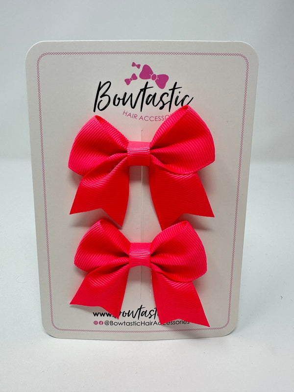 2.5 Inch Tail Bows - Passion Fruit - 2 Pack