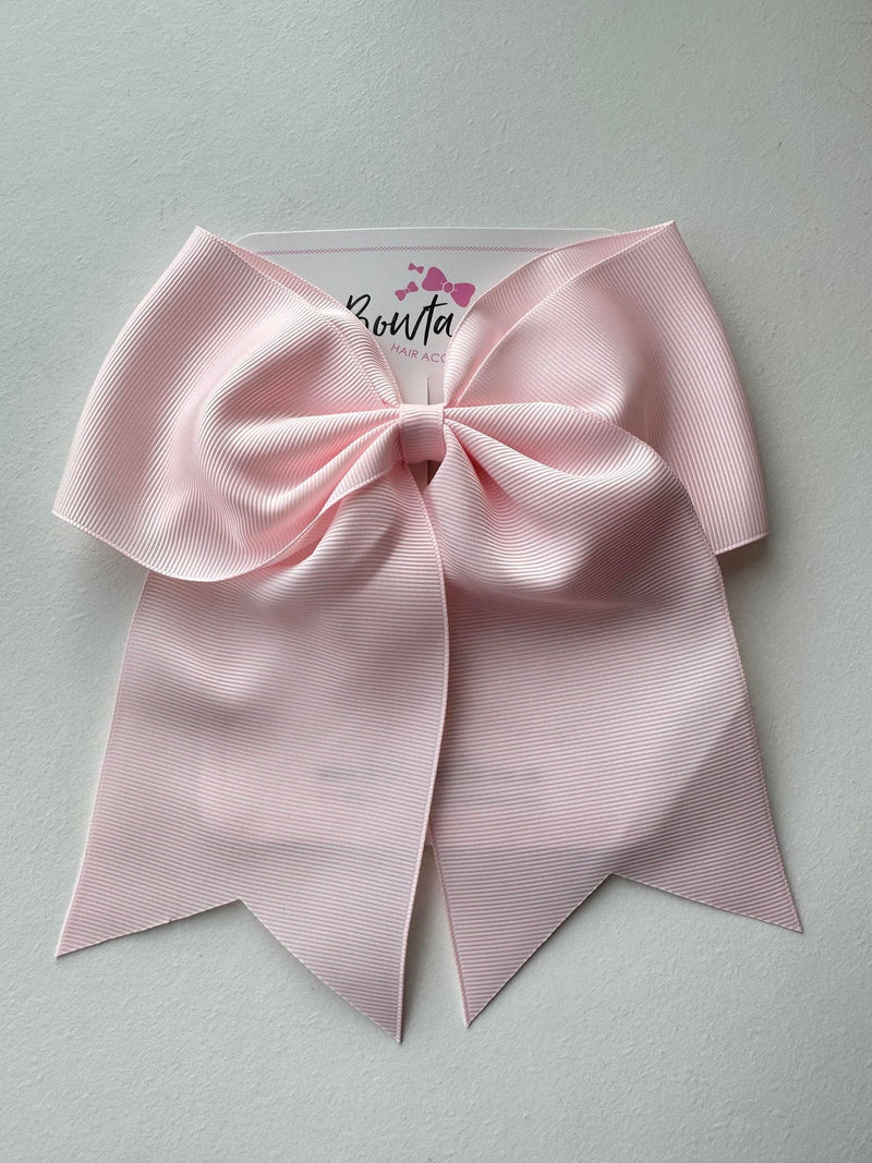 7 Inch Cheer Bow - Powder Pink