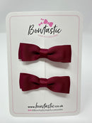 2.75 Inch Flat Bow - Wine - 2 Pack