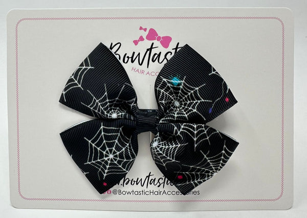 Halloween - 4 Inch Butterfly Bow - Spider Web