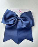 7 Inch Cheer Bow - Navy