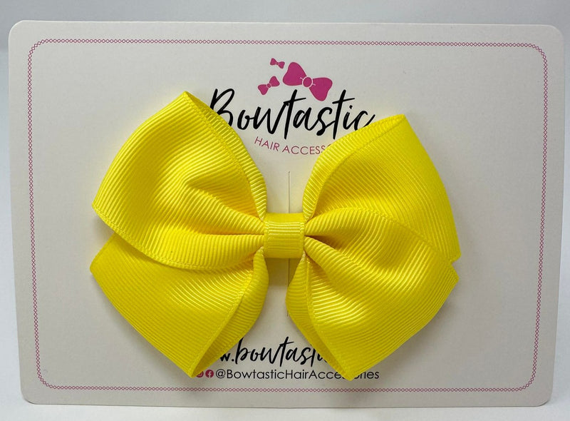 3.5 Inch Flat Bow - Lemon