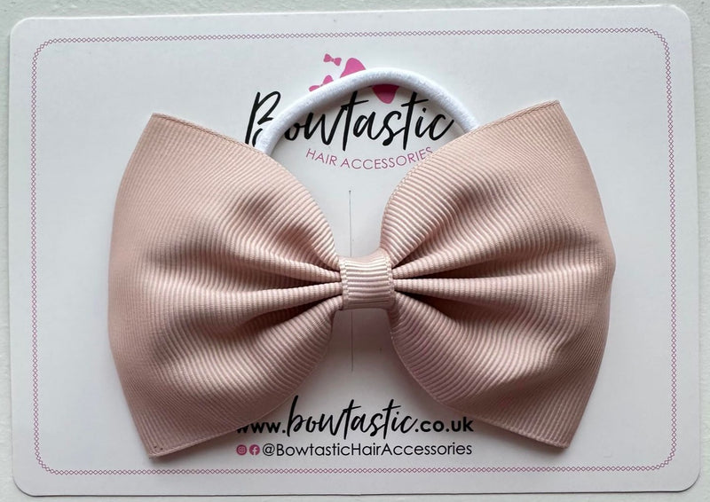 4.5 Inch Tuxedo Bow Bobble - Vanilla