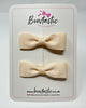 2.75 Inch Flat Bow - Nude - 2 Pack