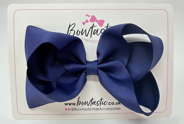 4.5 Inch Bow - Ink Blue