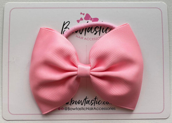 4.5 Inch Tuxedo Bow Bobble - Pink