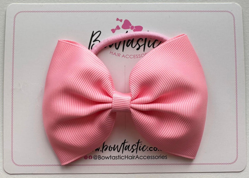 4.5 Inch Tuxedo Bow Bobble - Pink