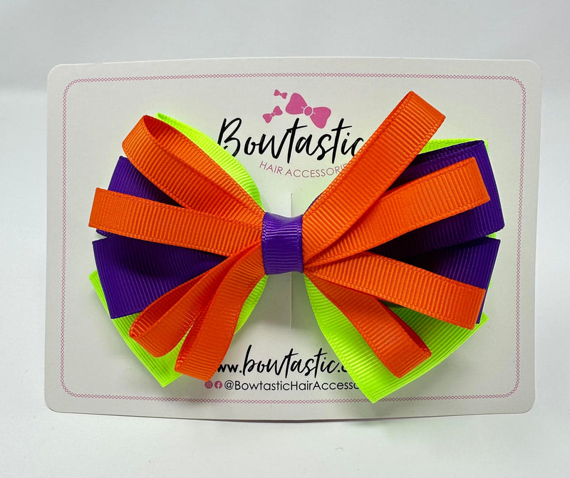 4 Inch Loop Bow - Neons