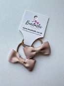 1.75 Inch Bow Thin Elastic - Tan - 2 Pack