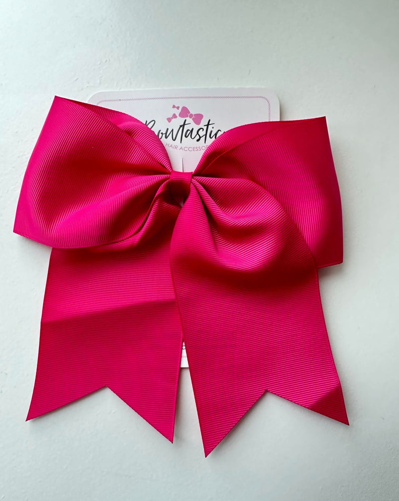 7 Inch Cheer Bow - Azalea