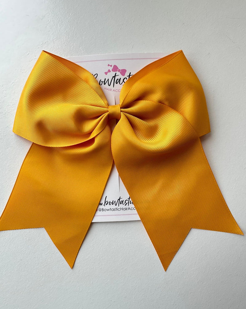 7 Inch Cheer Bow - Dandelion