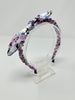 Christmas - Velvet Bunny Ear Headband - Blue & Purple Penguin