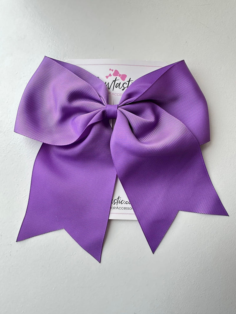 7 Inch Cheer Bow - Grape