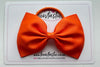 4.5 Inch Tuxedo Bow Bobble - Autumn Orange