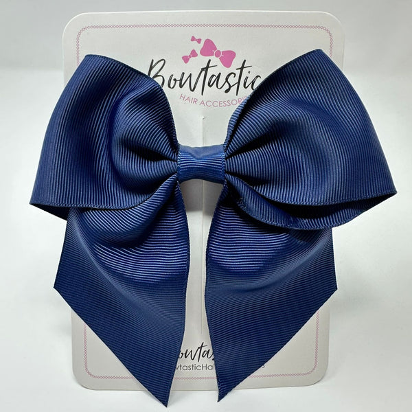 5 Inch Tail Bow - Navy