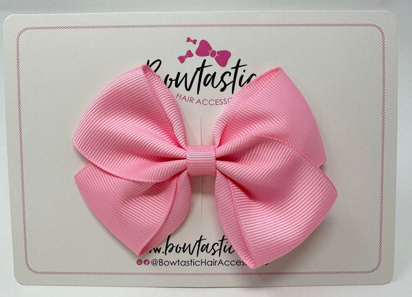 3.5 Inch Flat Bow - Rose Pink