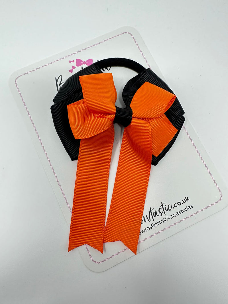 3.5 Inch Tail Bobble - Orange & Black