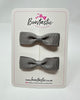 2.75 Inch Flat Bow - Metal Grey - 2 Pack