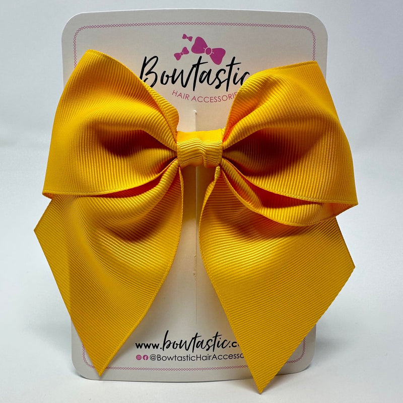 5 Inch Cheer Bow - Yellow Gold