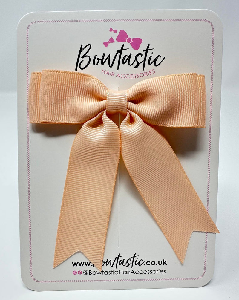 3.5 Inch Tail Bow - Petal Peach